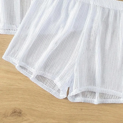 Gehäkeltes Strand-Set mit Shorts – lässig, sexy & perfekt für Strandtage