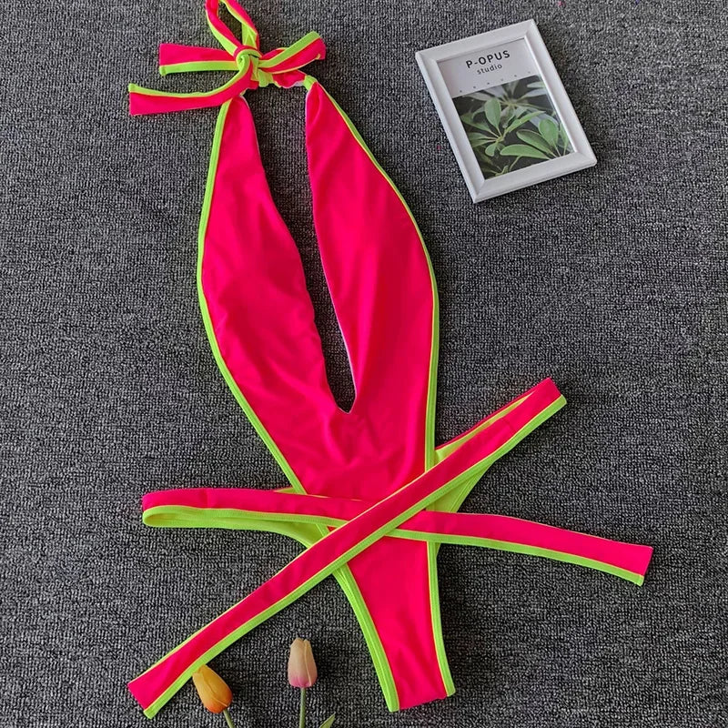 Wickel-Monokini mit Neckholder – feminin, elegant & perfekt für den Sommer