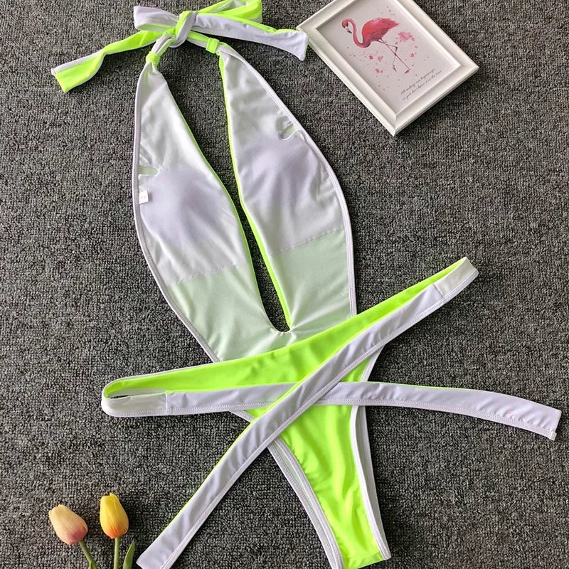 Wickel-Monokini mit Neckholder – feminin, elegant & perfekt für den Sommer