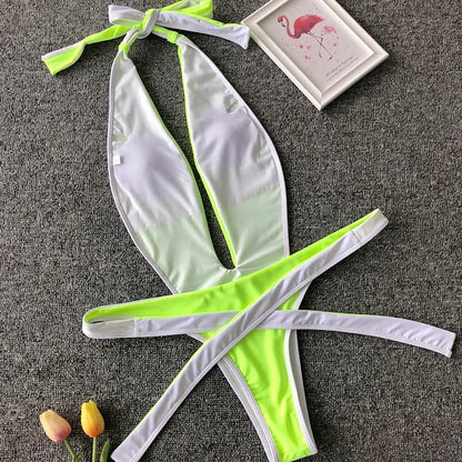 Wickel-Monokini mit Neckholder – feminin, elegant & perfekt für den Sommer