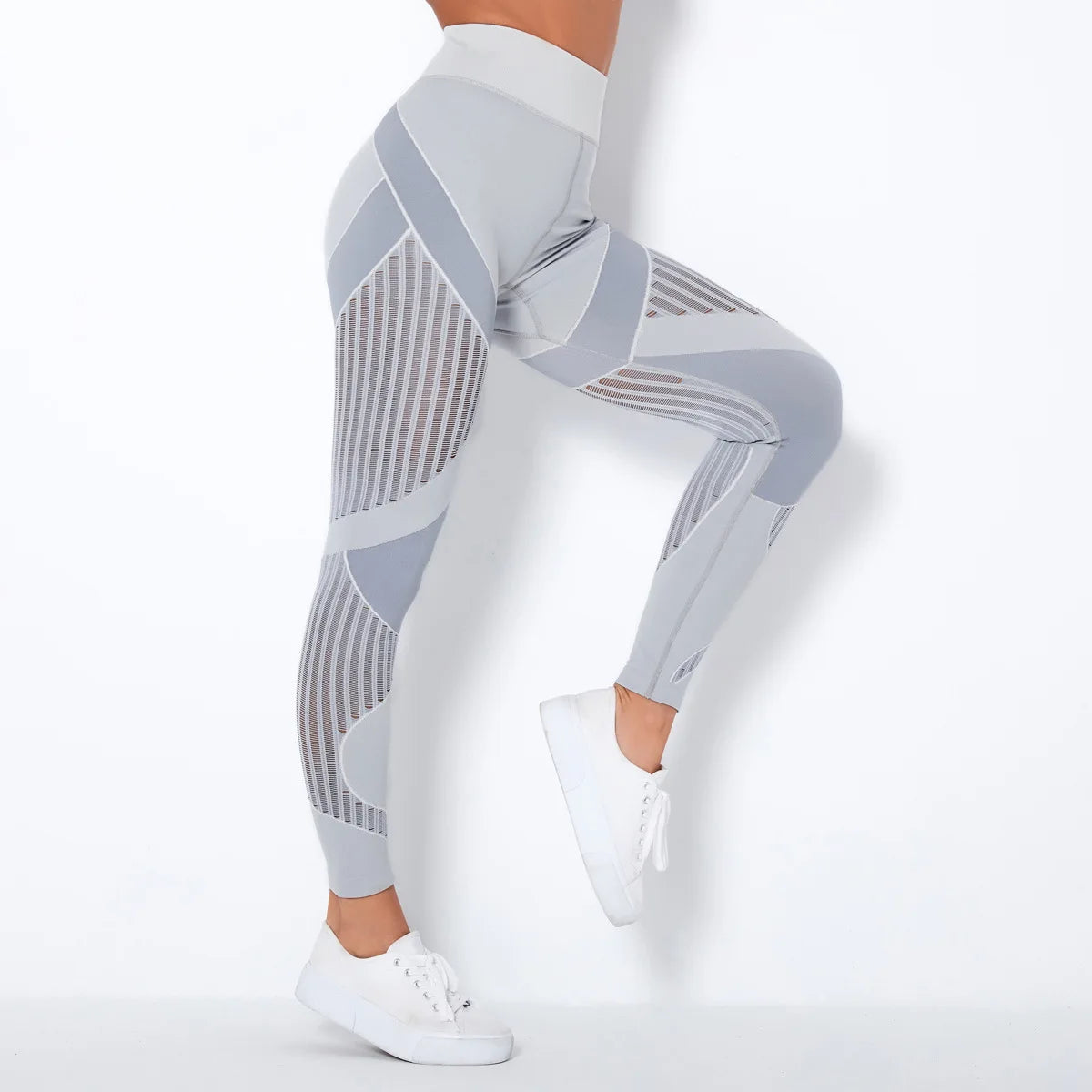 Seamless Knitted High‑Waist Leggings – Quick‑Dry & Hip‑Lifting Power