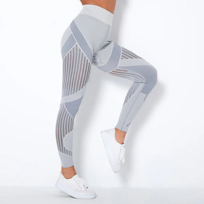 Seamless Knitted High‑Waist Leggings – Quick‑Dry & Hip‑Lifting Power