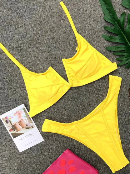 Denim-Style Bikini-Set – cool, sexy & perfekt für den Sommer