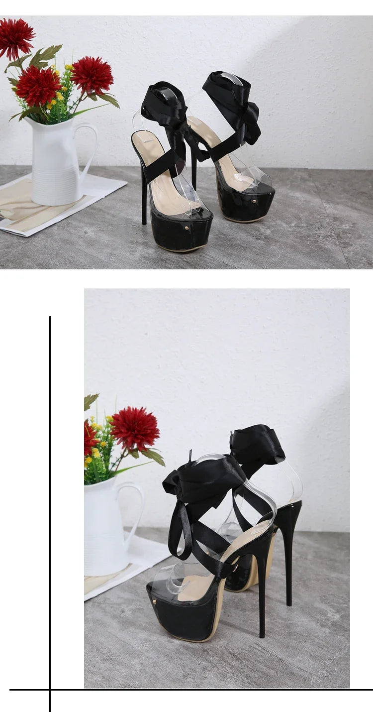 16 cm Platform Stiletto Sandalen – High Legs. High Drama.