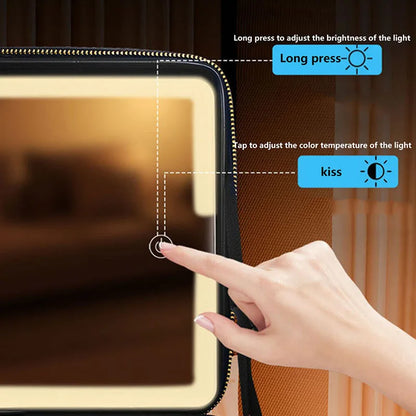 Smarte LED Kosmetiktasche mit Spiegel – Beauty to go in Bestform! ✨👜