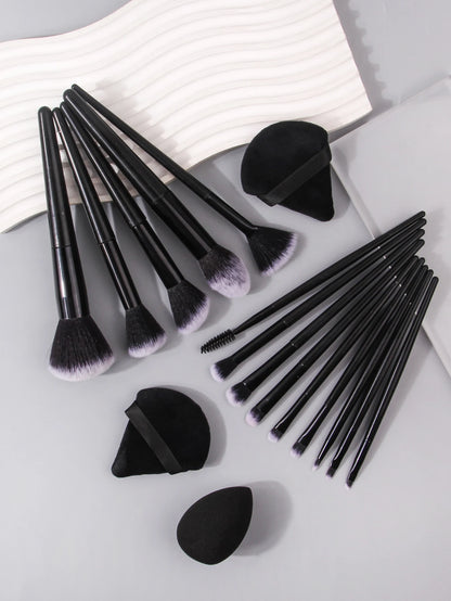 Profi-Make-up-Pinselset Schwarz – Superweich, Präzise, Unverzichtbar! ✨