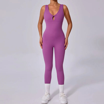 Rückenfreier Yoga-Overall – Stylischer Einteiler für Sport & Fitness