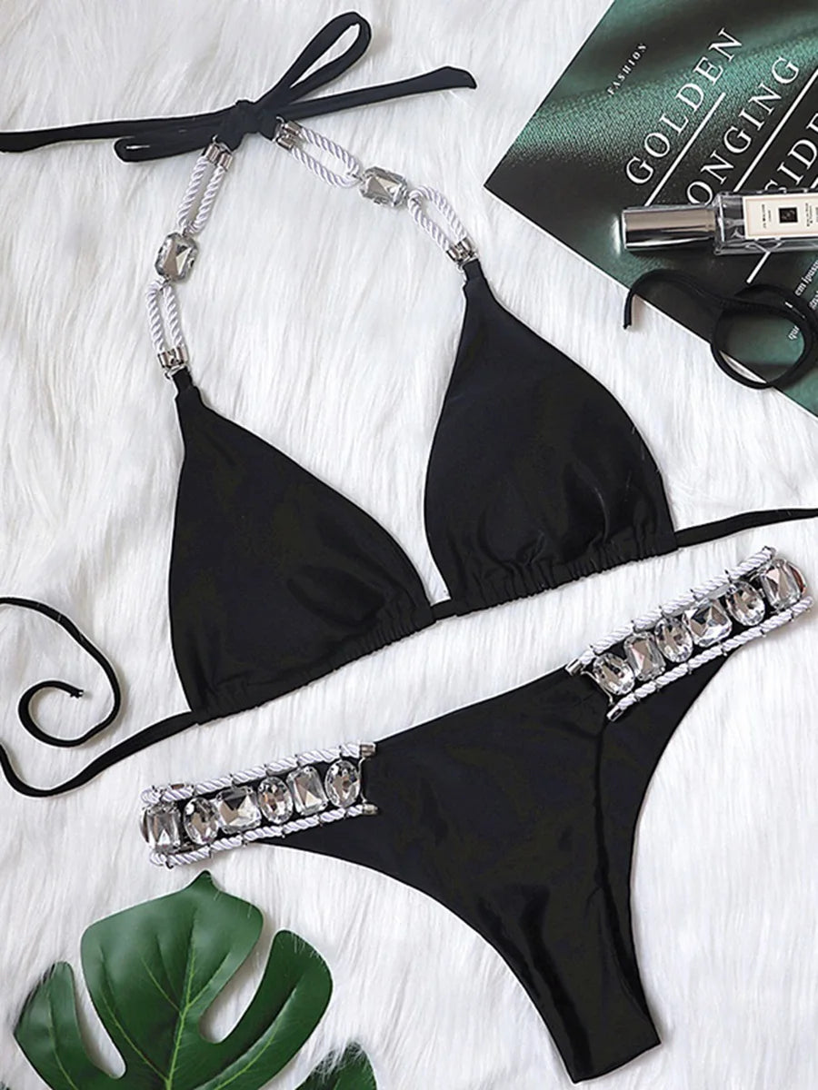 Kristall Bikini-Set – glamourös, sexy & voller Glanz