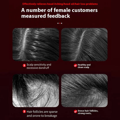 Elektrischer Massagekamm mit 3 Modi & Rotlicht-Laser – Dein Power-Tool für starke Haarwurzeln! ✨