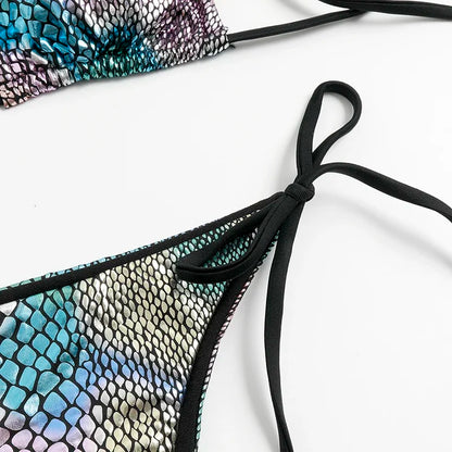 Fischschuppen Bikini-Set – glänzend, sexy & absolut mermaid vibes