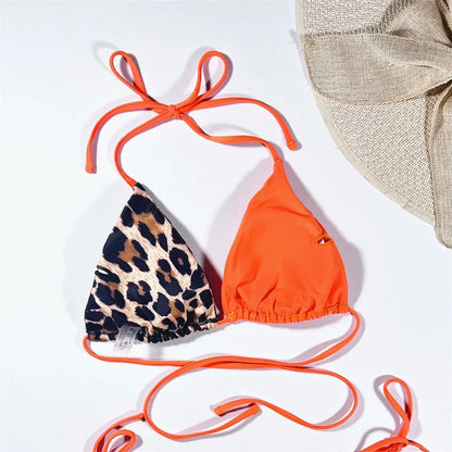 Leopard Satin Bikini-Set – wild, glänzend & ultra feminin