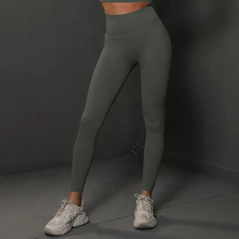 Nahtlose Fitness-Leggings – Push-Up & Hohe Taille für Perfekten Halt
