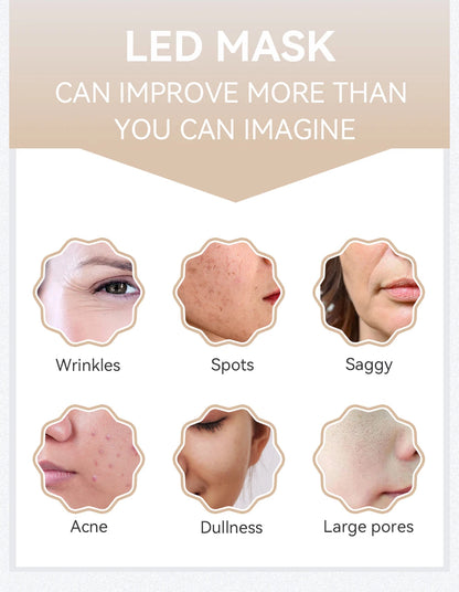 ANLAN LED Gesichtsmaske – 5 Farben für strahlend schöne Haut ✨