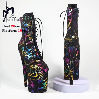 Geometric Strappy Boots – Show Up. Lace Up. Glow Up.