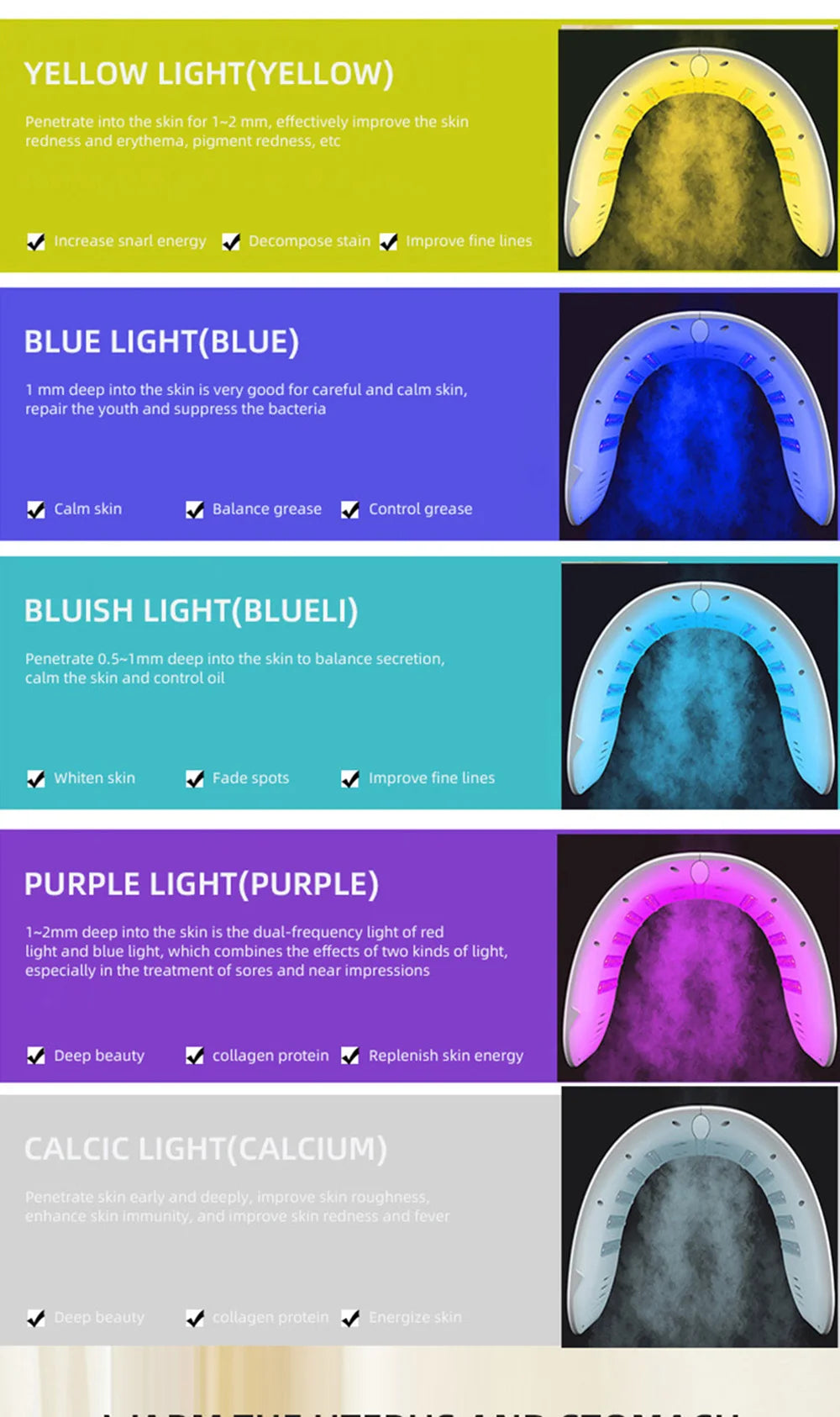 7-Farben LED Gesichtsmaske – Für dein Home Spa Upgrade! 💡