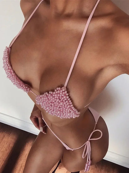 Luxus-Perlen Bikini – zart, sexy & außergewöhnlich