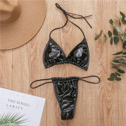Brazilian Style Leder-Look Monokini – heiß, modern & selbstbewusst