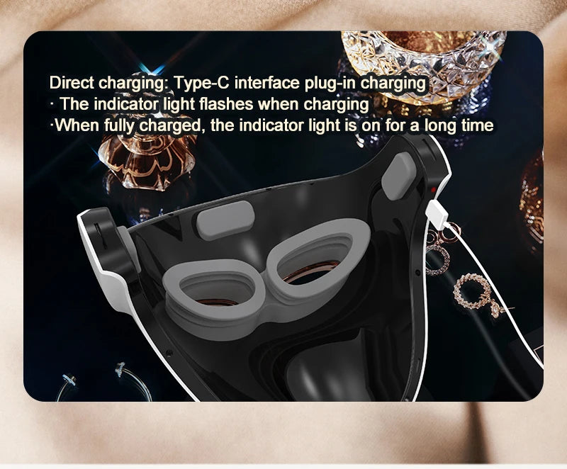 VanCostar Premium LED-Gesichtsmaske mit 807 LEDs & Rotlicht-Therapie – Dein persönliches Luxus-Spa zuhause! ✨