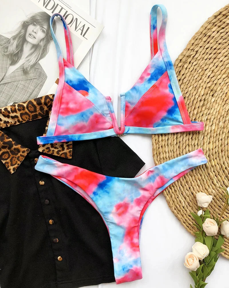 Denim-Style Bikini-Set – cool, sexy & perfekt für den Sommer