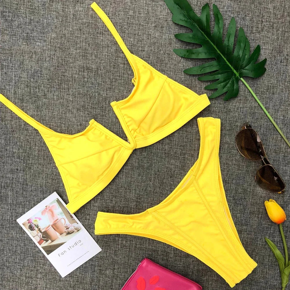 Denim-Style Bikini-Set – cool, sexy & perfekt für den Sommer
