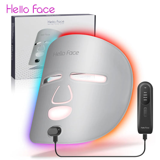 Hello Face M500 – Drahtlose Nahinfrarot- & Rotlicht-Therapie Gesichtsmaske