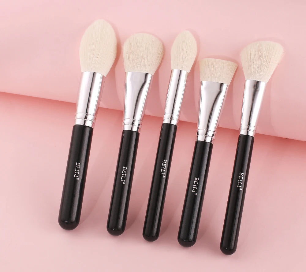 Beili Schwarzes Make-up-Pinsel-Set – Edles Profi-Tool aus Ziegenhaar! ✨