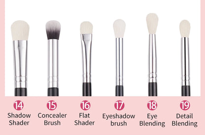 Beili Schwarzes Make-up-Pinsel-Set – Edles Profi-Tool aus Ziegenhaar! ✨