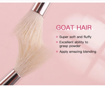 Beili Schwarzes Make-up-Pinsel-Set – Edles Profi-Tool aus Ziegenhaar! ✨