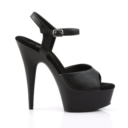 Pleaser Plateau High Heels DELIGHT-609 - Matt Schwarz