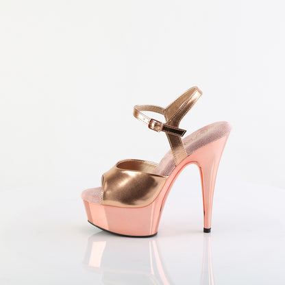 Pleaser Plateau Sandalette DELIGHT-609 - Rose Gold