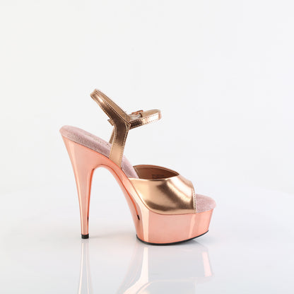 Pleaser Plateau Sandalette DELIGHT-609 - Rose Gold