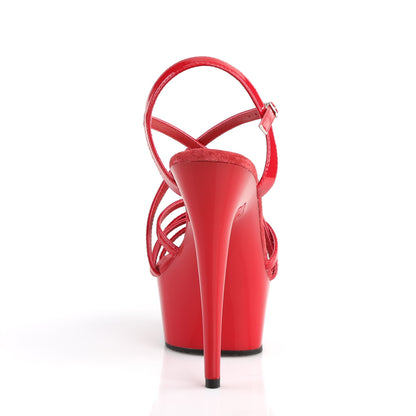 Pleaser Plateau Sandalette DELIGHT-613 - Rot